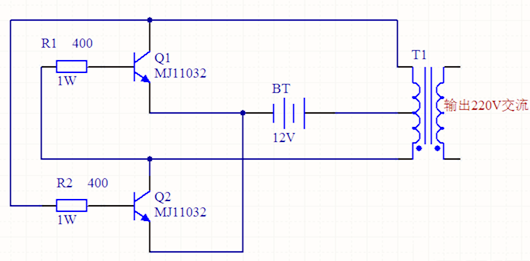 12v轉(zhuǎn)220v逆變器電路